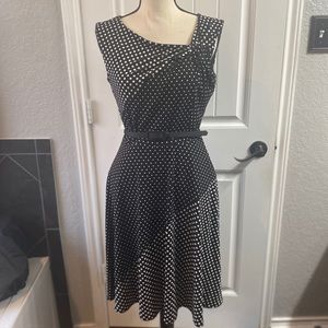 A-line Polka Dot Dress